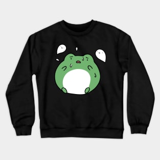 Frog Scared of Ghosts Crewneck Sweatshirt